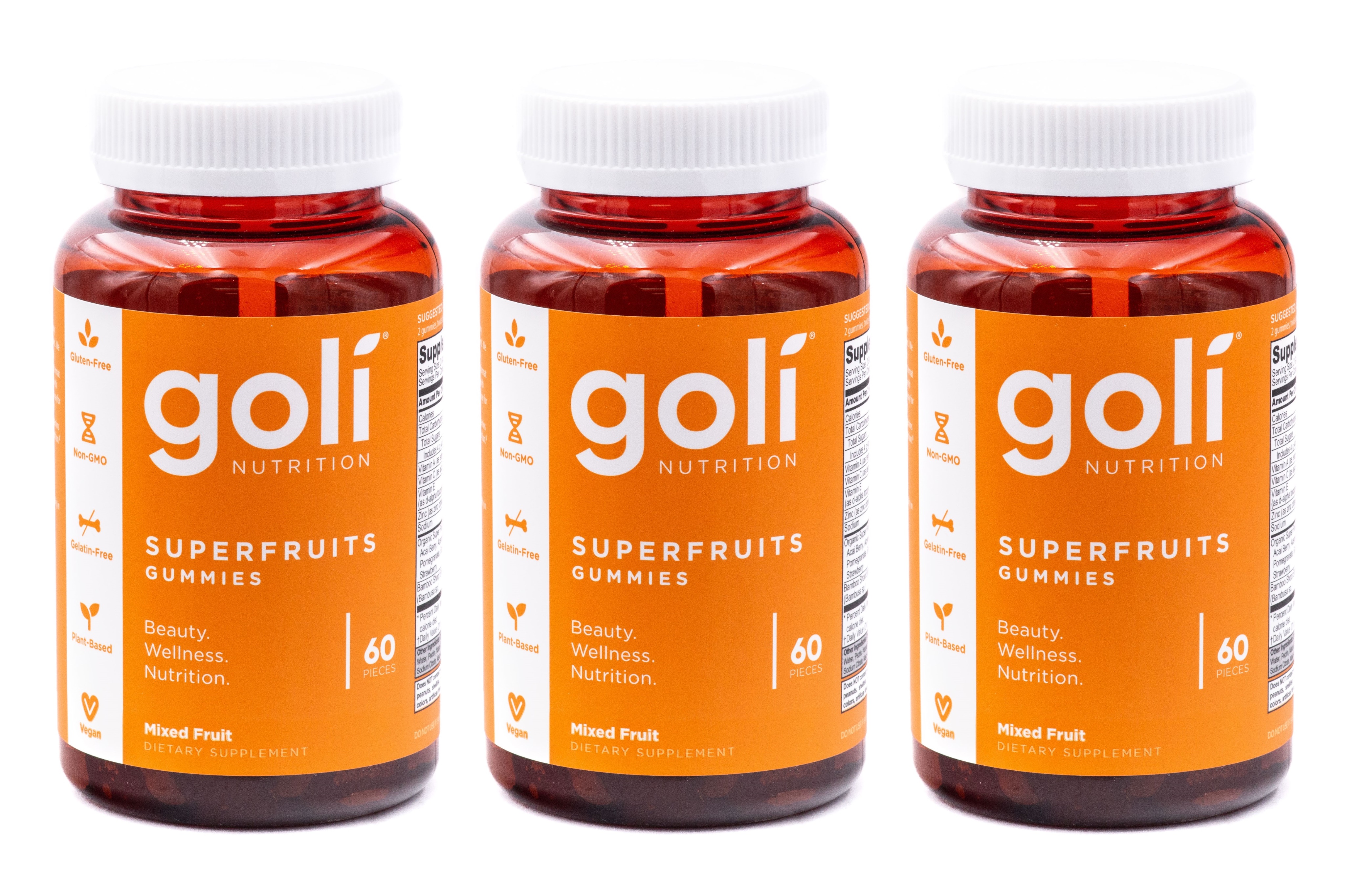 Goli Nutrition SUPERFRUITS Vitamin Gummy 180 ct