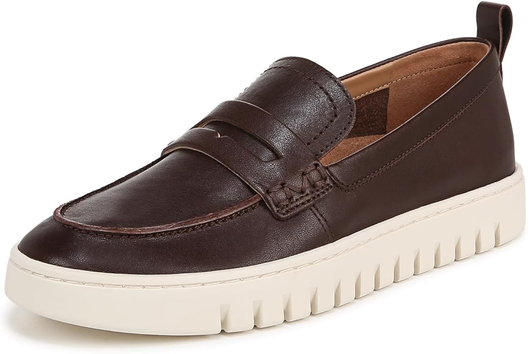 Vionic Womens Uptown Loafer - Dark Brown Leather - 10