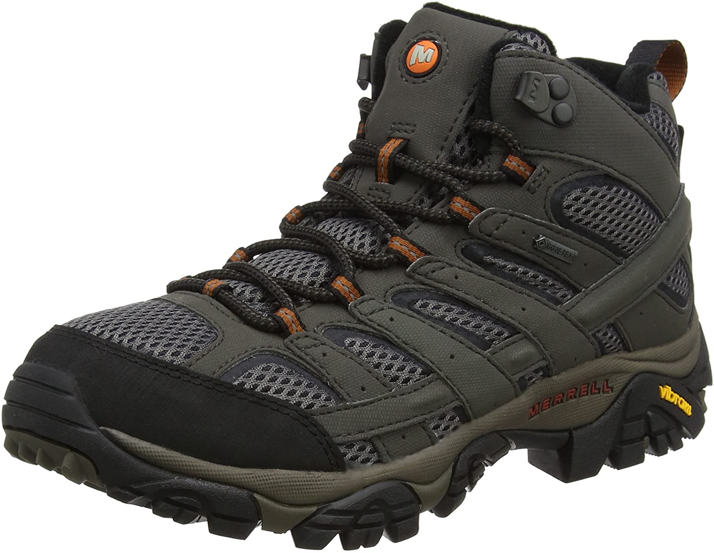 Merrell Mens Moab 2 Mid Gtx Hiking Boot - Beluga - 10