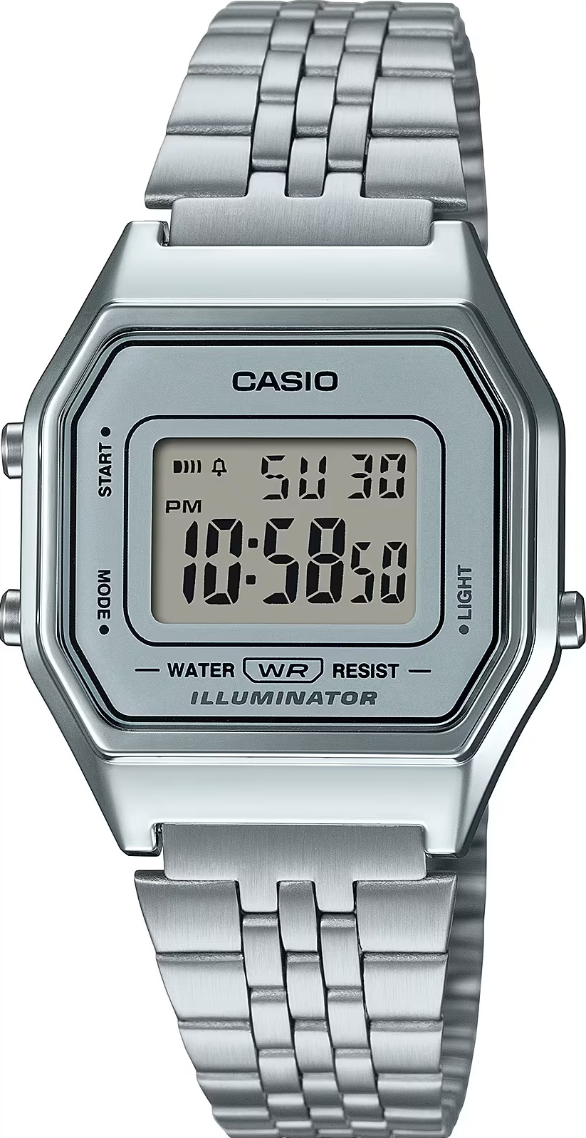 Casio Vintage Chrome-Plated Stainless Steel Ladies Watch