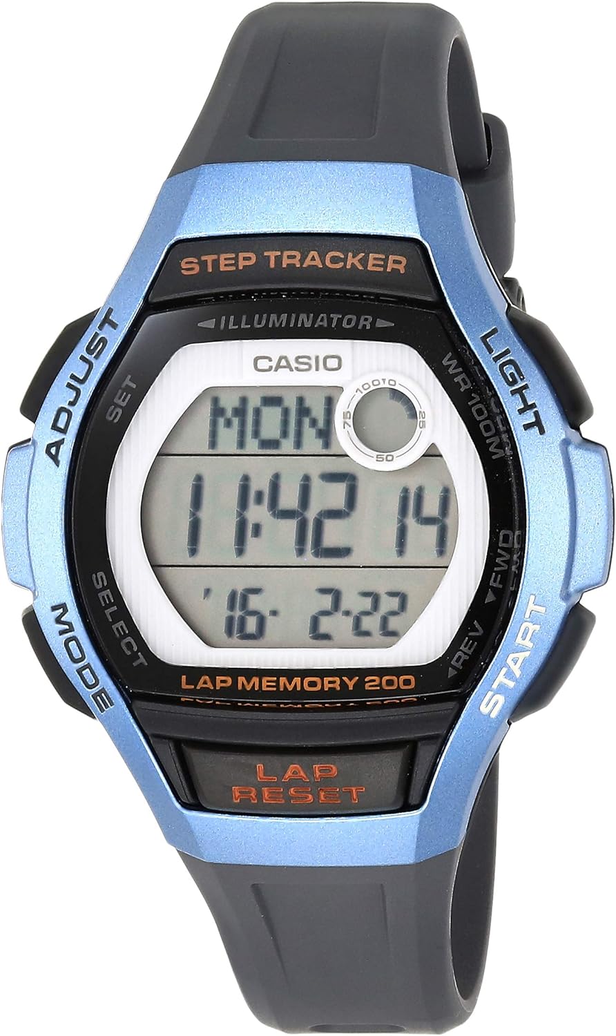 Casio Blue Resin Runner Unisex Watch LWS-2000H-2A