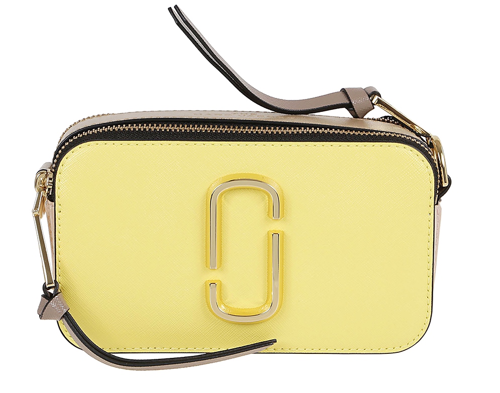Marc Jacobs Womens The Snapshot Crossbody Bag - Yellow Cream Multi