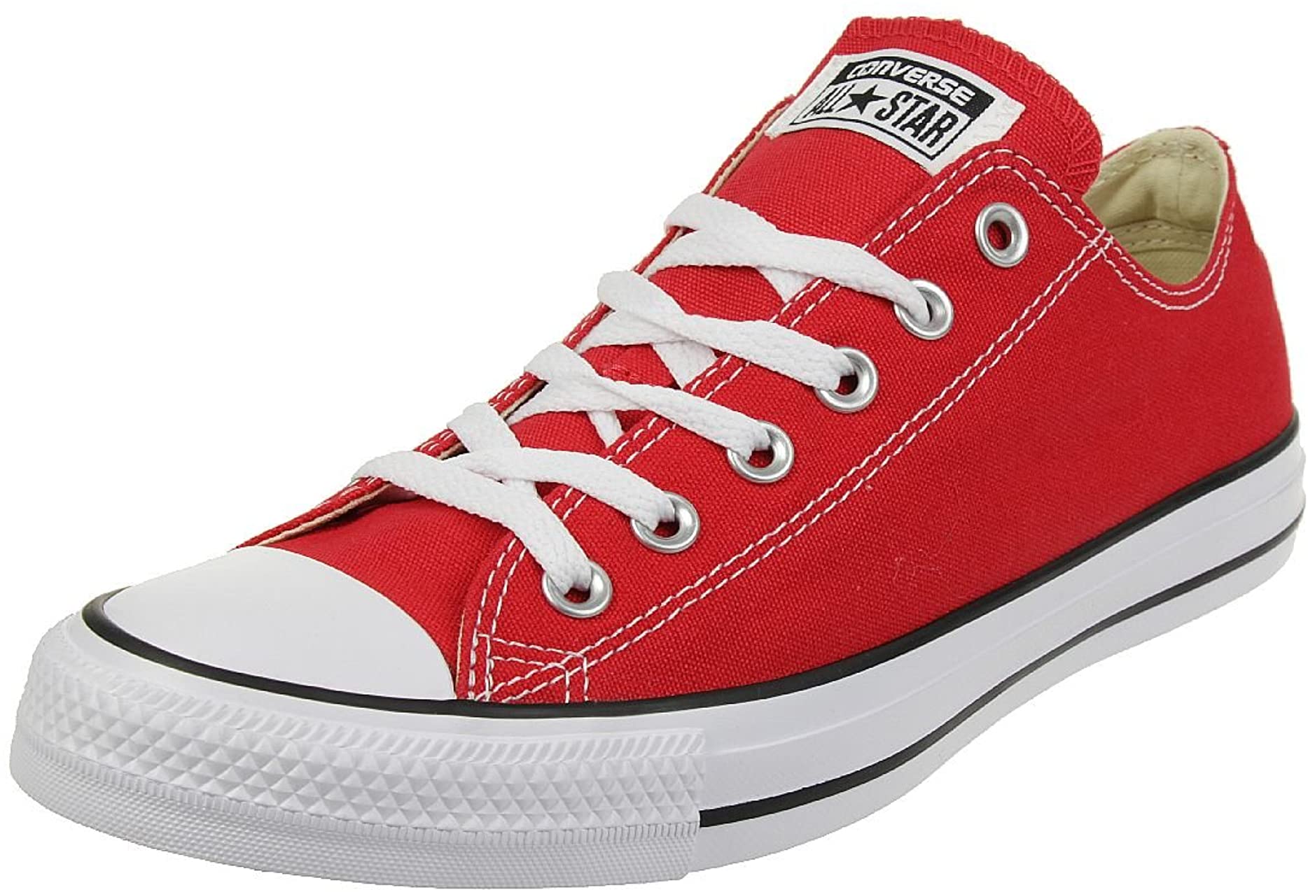 Converse Chuck Taylor All Star Low Top Ox Unisex Sneakers - Red - 3.5M/5.5W