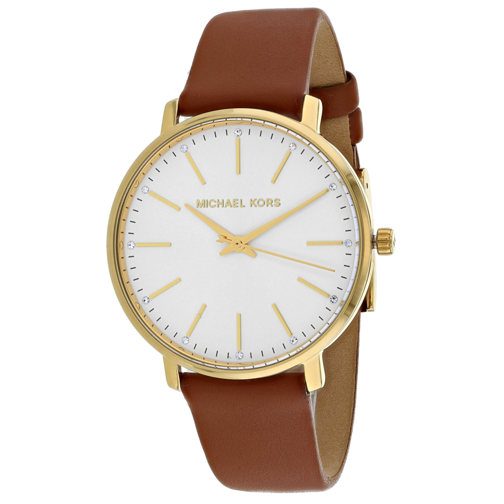 Michael Kors Pyper Luggage Leather Ladies Watch MK2740