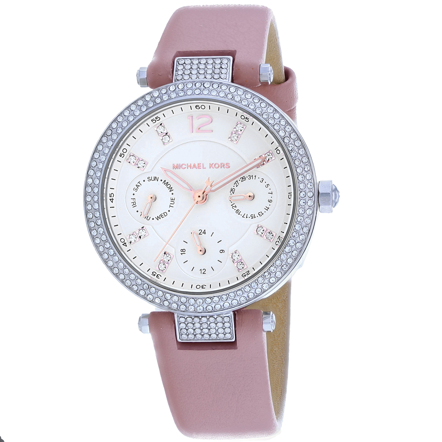 Michael Kors Parker Multifunction Blush Leather Ladies Watch MK2914