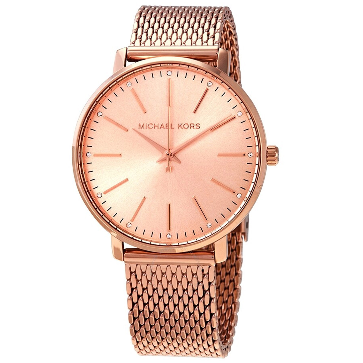 Michael Kors Pyper Rose Gold-Tone Mesh Ladies Watch MK4340