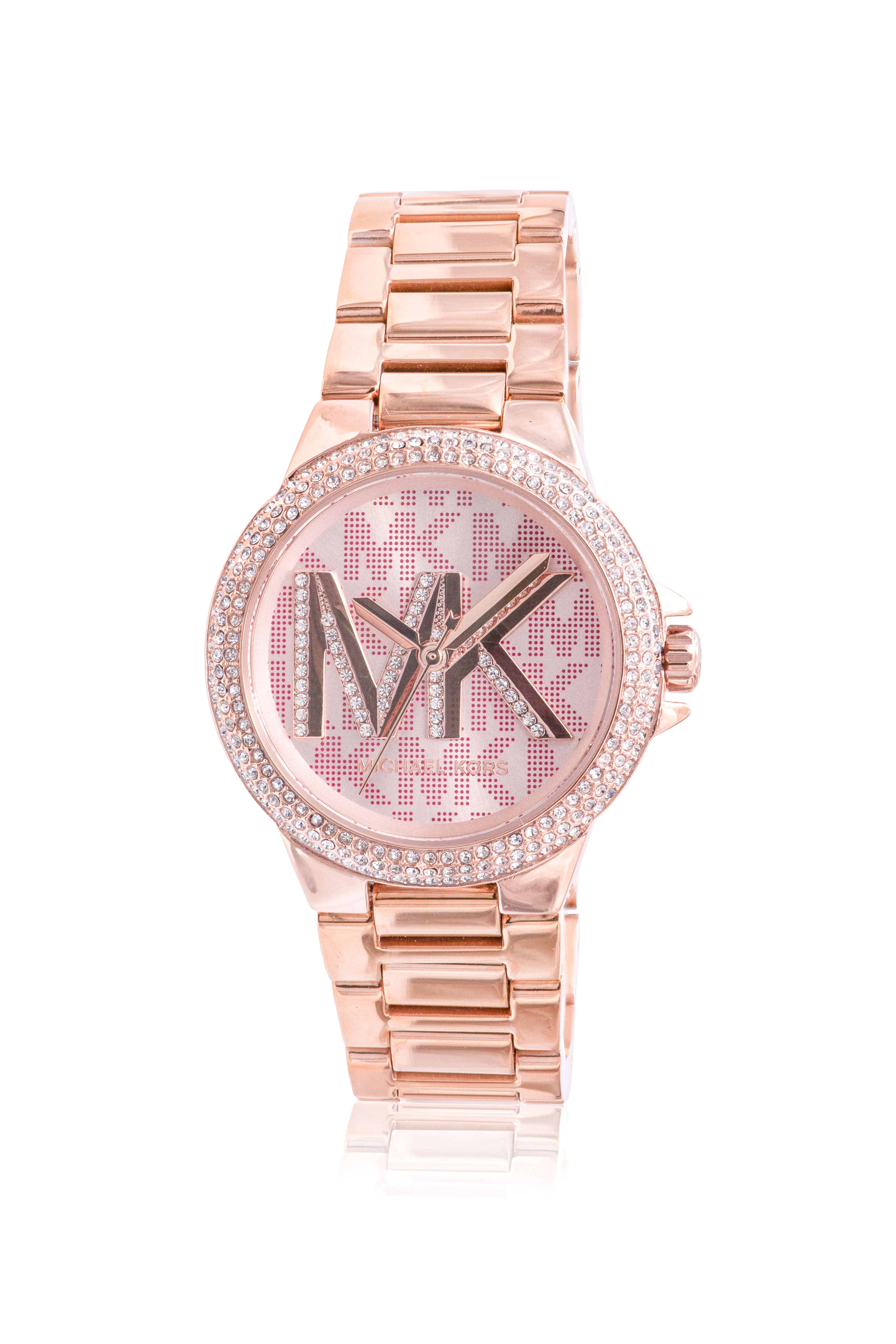 Michael Kors Camille Gold-Tone Ladies Watch MK7197, Solar Time Inc