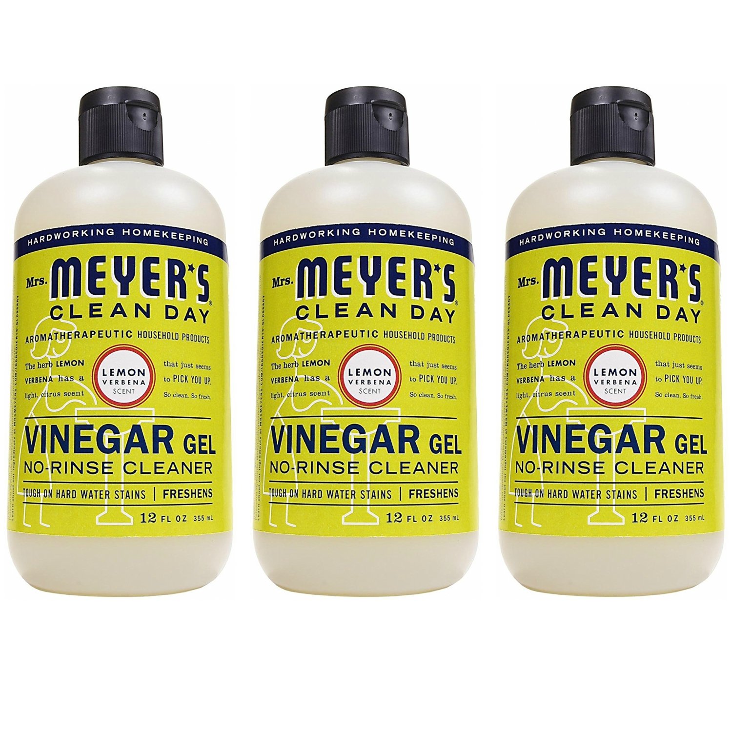 Mrs. Meyers Clean Day Vinegar Gel Cleaner - Lemon Verbena - 12 oz - pack of 3
