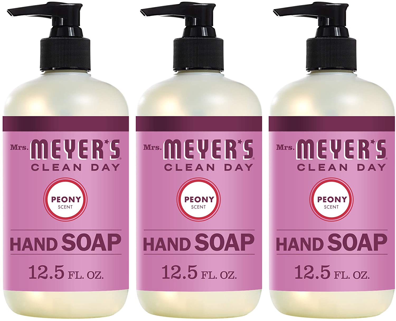Mrs. Meyers Liquid Hand Soap Peony - 12.5 OZ/3 Pack