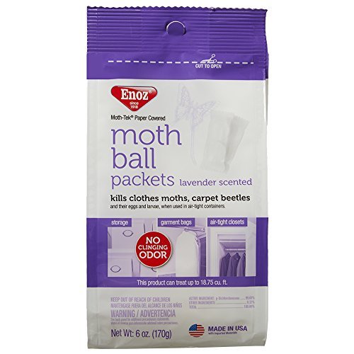 Enoz Moth Ball Packets - Lavender Scented - pack of 6
