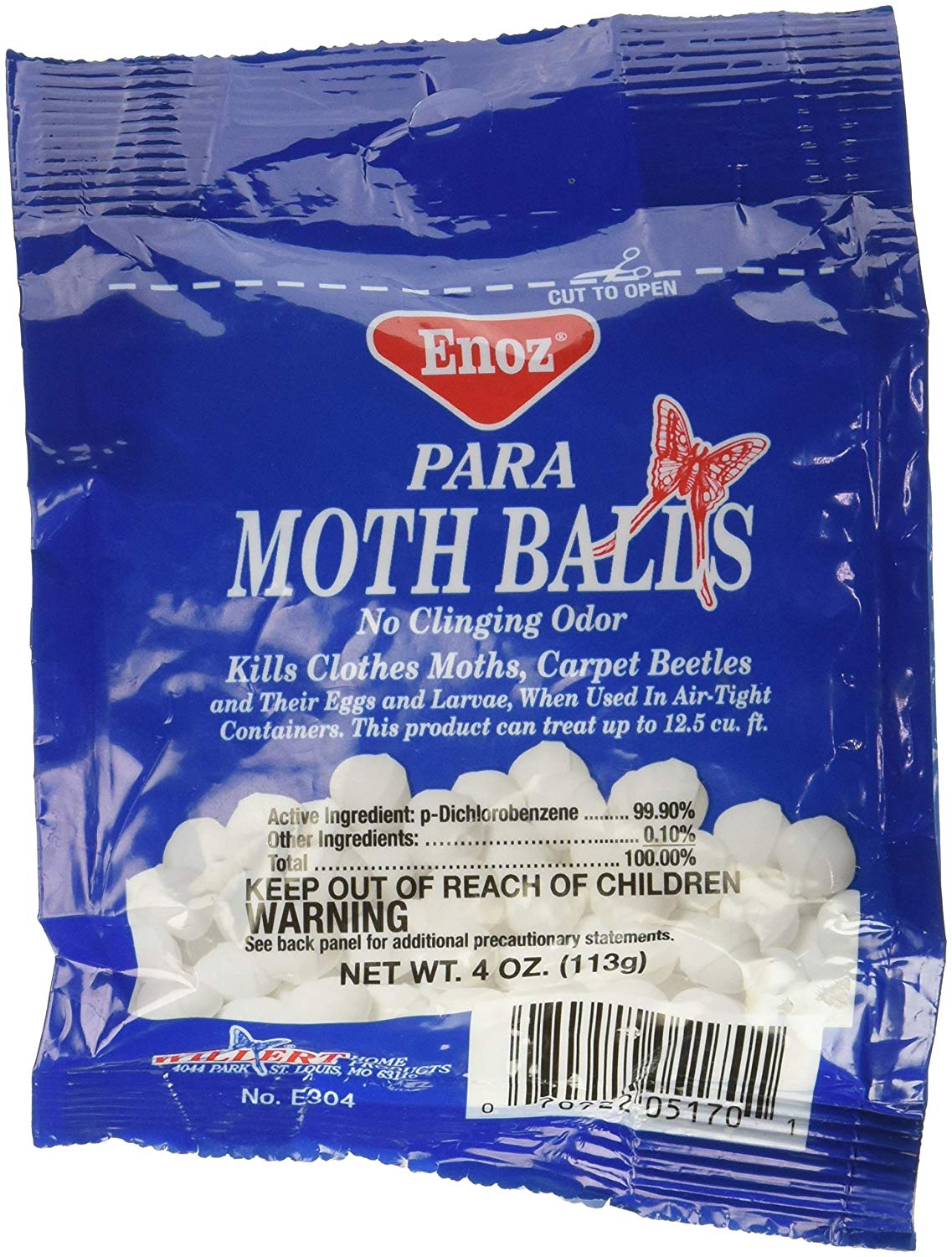 Enoz Original Moth Balls  4 oz Each 4 Pack