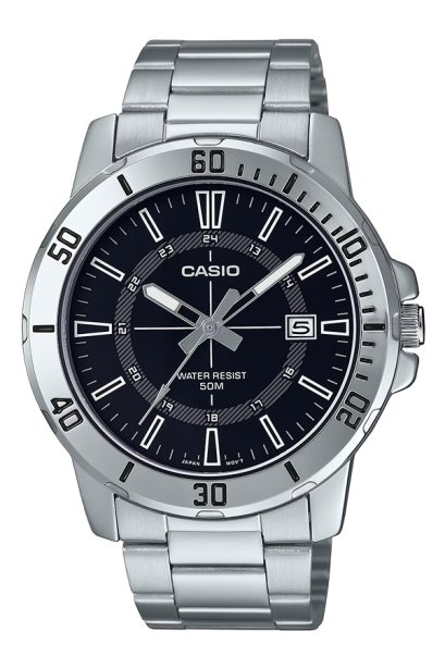 Casio Enticer Classic Stainless Steel Mens Watch