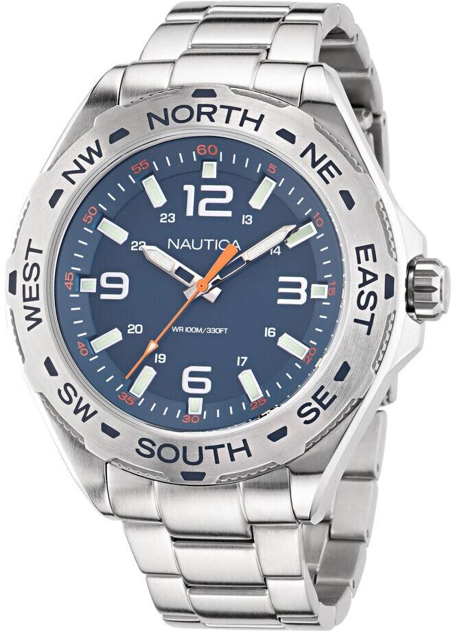 Nautica Clearwater Beach Stainless Steel  Mens Watch NAPCWS302