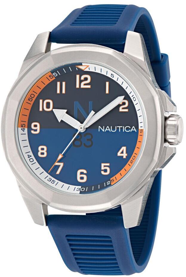 Nautica Tortuga Bay Blue Silicone Mens Watch NAPTBS401