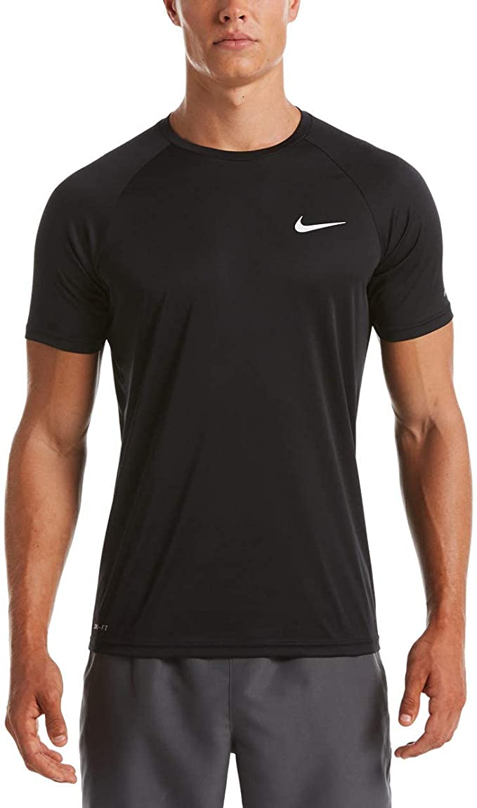 Nike Essential Short Sleeve Hydroguard - Black - L