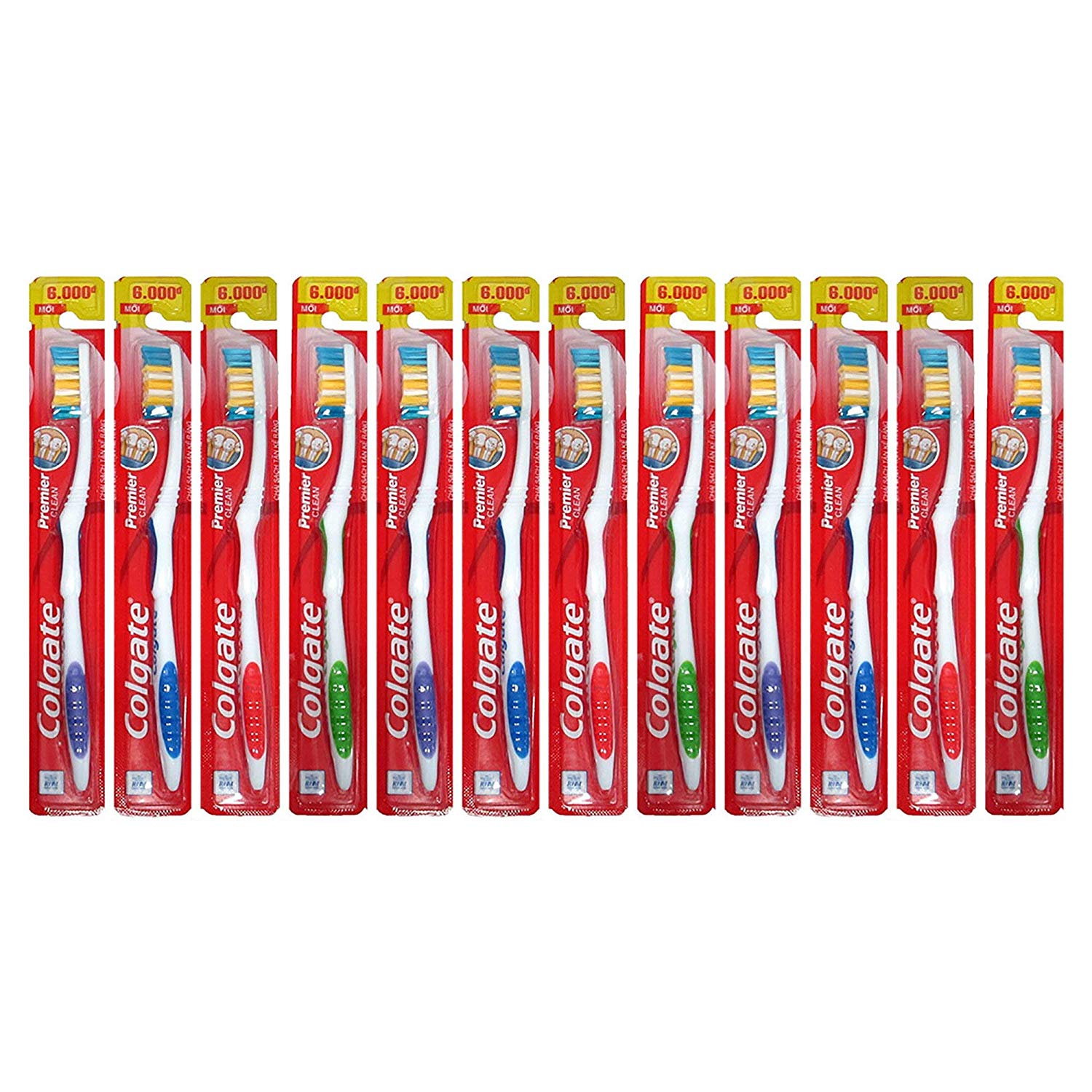 Colgate Premier Classic Clean Medium Toothbrush (Card of 12)