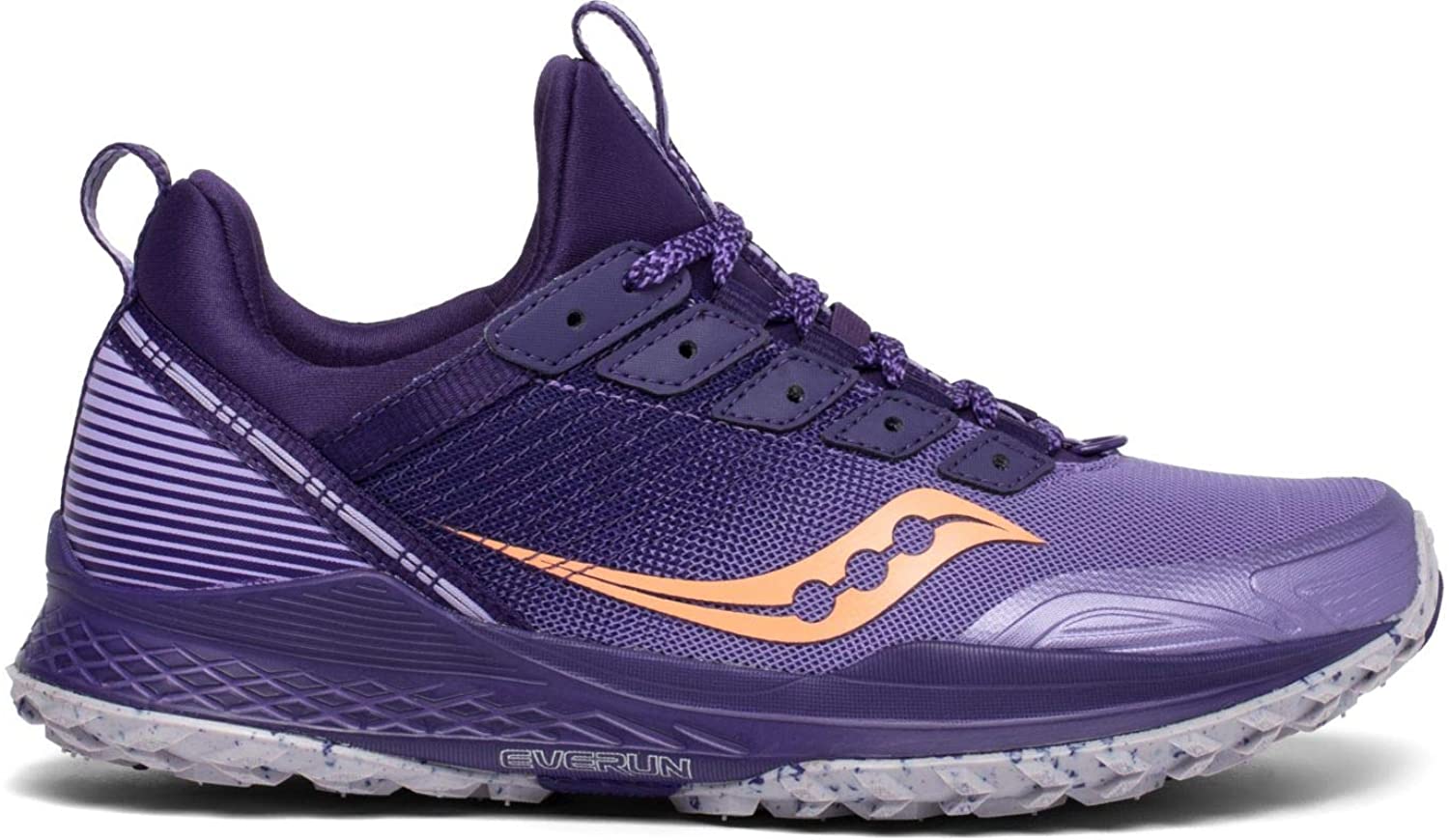 Saucony Womens Mad River TR Trail Running Shoe - Purple/Peach - 8