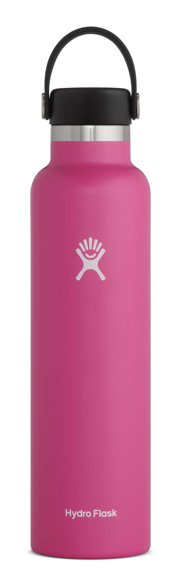 Hydro Flask 24 oz Leak Proof Sports Water Bottle - Standard Mouth with BPA Free Flex Cap - Carnation