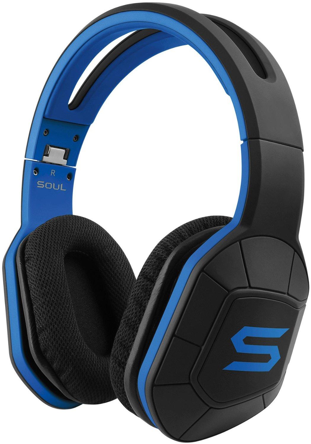 Soul Combat+ Ultimate Active Performance Over-Ear Headphones (Electric Blue)