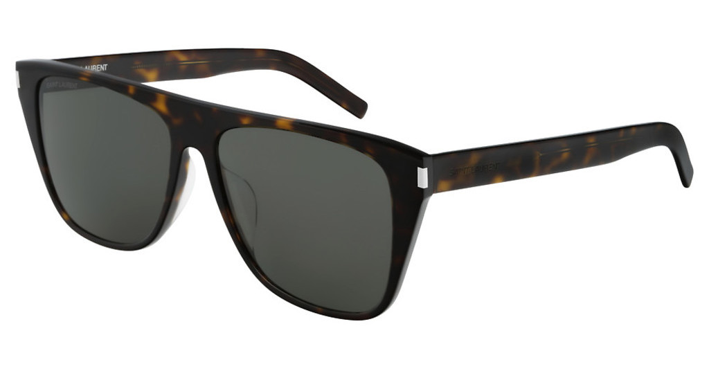 Saint Laurent SL 1/F SLIM Havana/Grey Rectangle Sunglasses