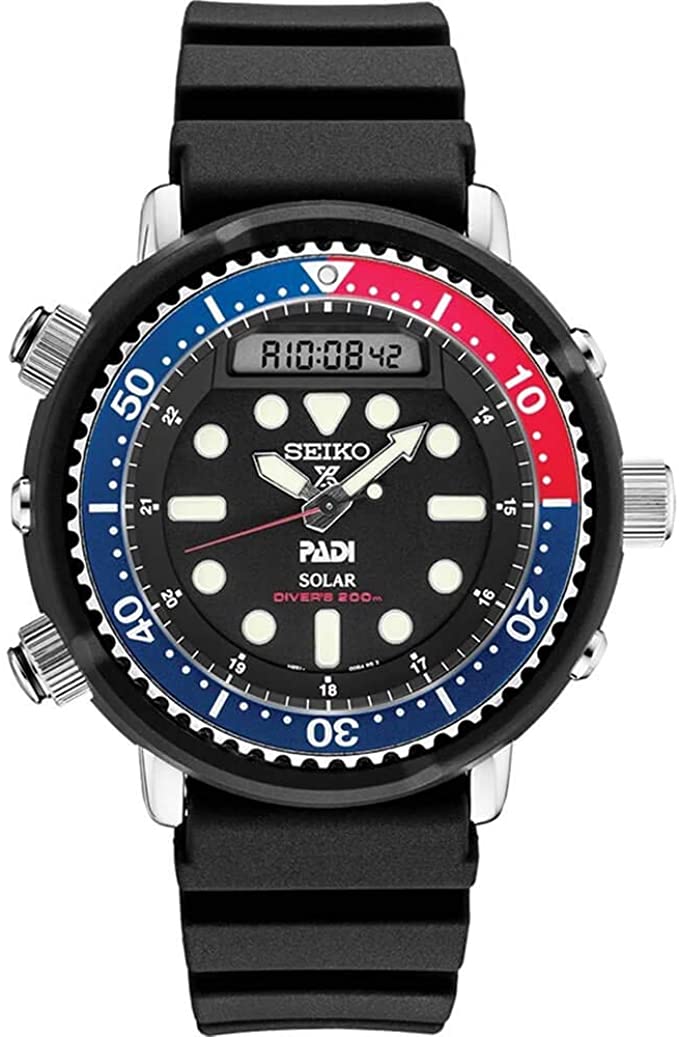 Seiko Prospex PADI Divers Solar Silicone Mens Watch SNJ027
