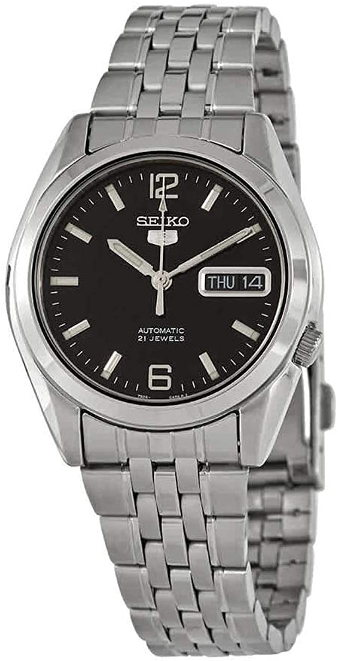 Seiko Series 5 Automatic Black Dial Mens Watch SNK393