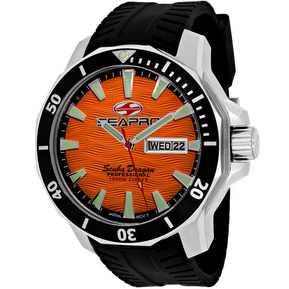 Seapro Scuba Dragon Diver Limited Edition 1000 Meters Mens Watch SP8314