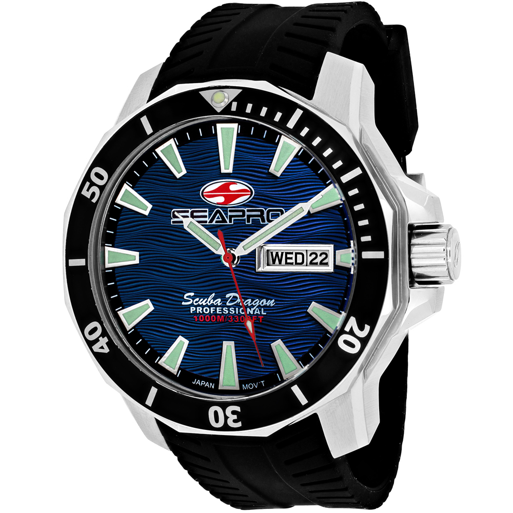 Seapro Scuba Dragon Diver Limited Edition 1000 Meters Mens Watch SP8316