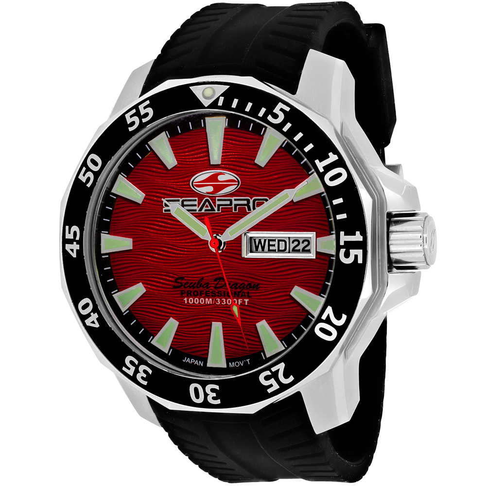 Seapro Scuba Dragon Diver Limited Edition 1000 Meters Mens Watch SP8317