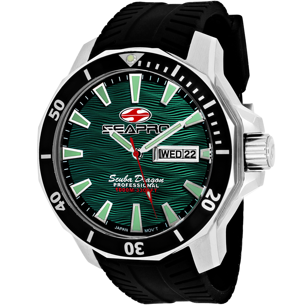 Seapro Scuba Dragon Diver Limited Edition 1000 Meters Mens Watch SP8318