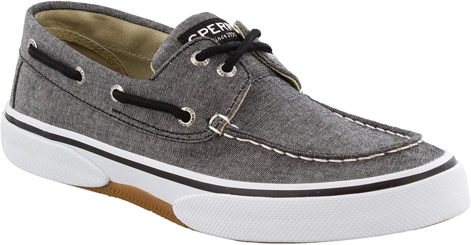 Sperry Mens Halyard 2-Eye Sneaker - Chambray Black - 9.5