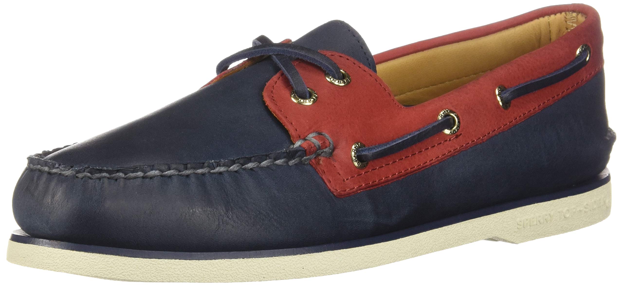 Sperry Mens Gold Cup Authentic Original Chevre Boat Shoe 9.5 Navy/Red
