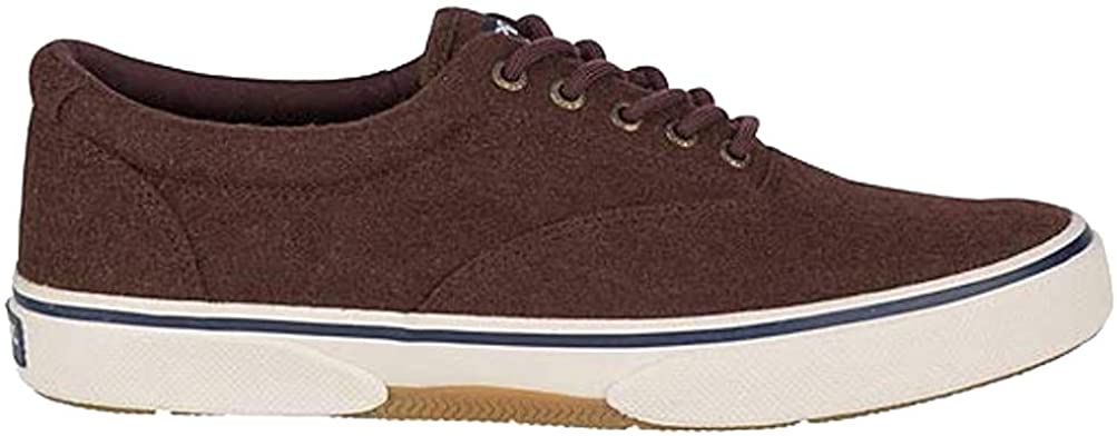 Sperry Mens Halyard CVO Canvas Sneaker - Brown Wool - 8.5