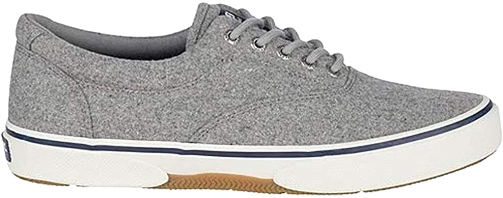 Sperry Mens Halyard CVO Canvas Sneaker - Grey Wool - 8.5