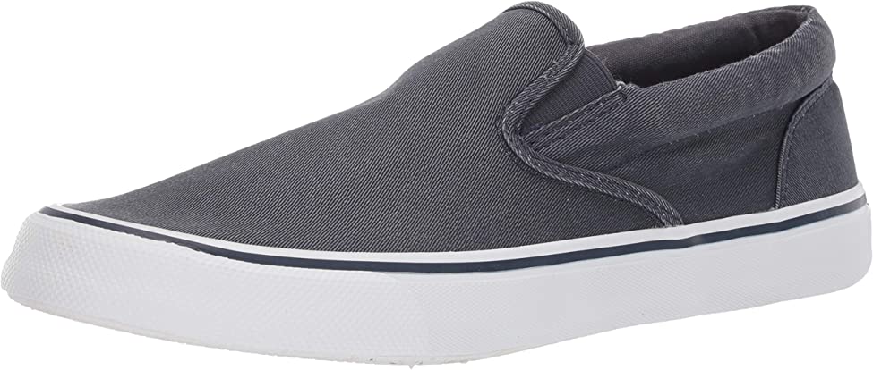 Sperry Mens Striper II Slip On Sneaker - SW Navy - Size 8