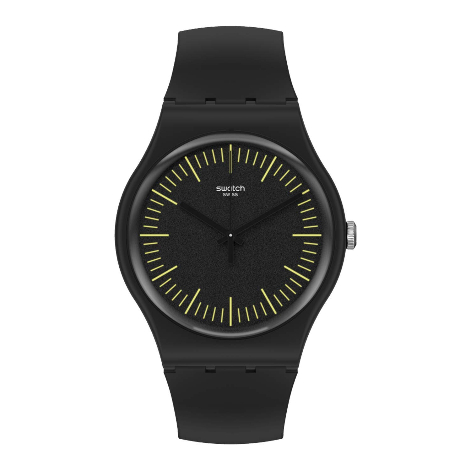 Swatch BLACKNYELLOW Mens Watch SUOB184