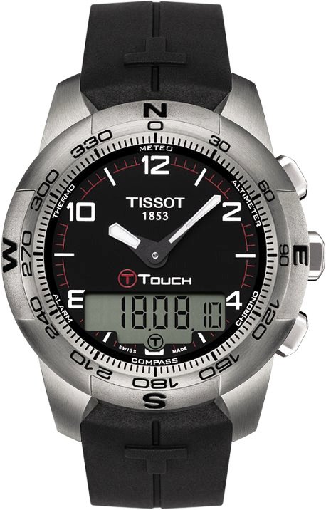 Tissot T-Touch Titanium   Rubber Mens Watch   T0474204705700