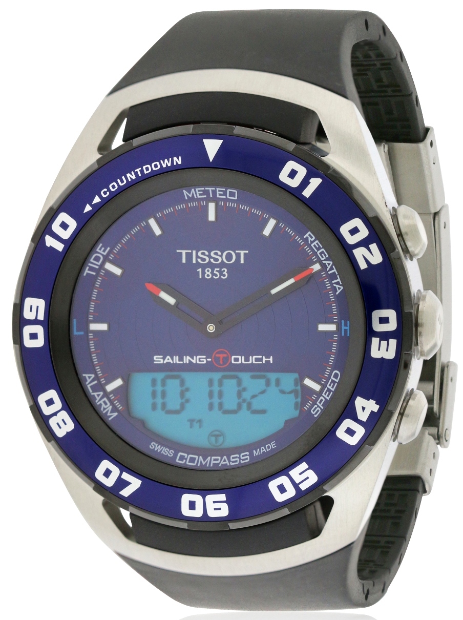 Tissot Sailing Touch Alarm Chronograph Rubber Mens Watch T0564202704100