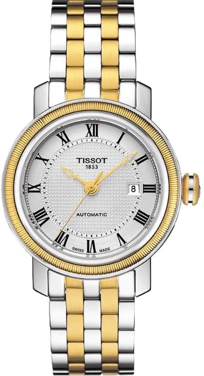 Tissot Bridgeport Two-Tone Automatic Ladies Watch T0970072203300