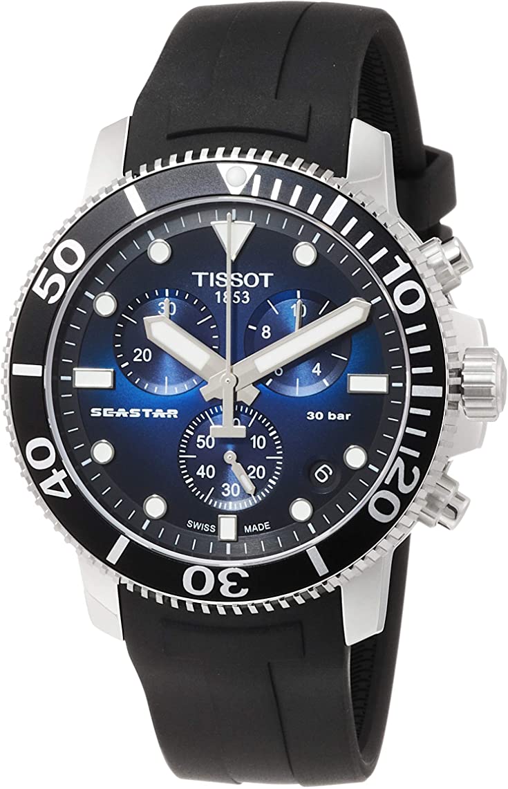 Tissot Seastar 1000 Chronograph Rubber Mens Watch T1204171704100