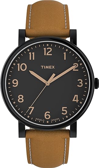 Timex Originals Brown Leather Mens Watch T2N677