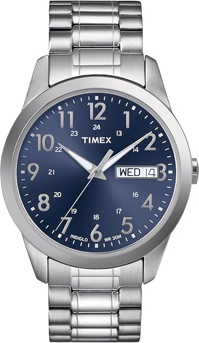 Timex Indiglo Silver Tone Expansion Mens Watch TW2P67300