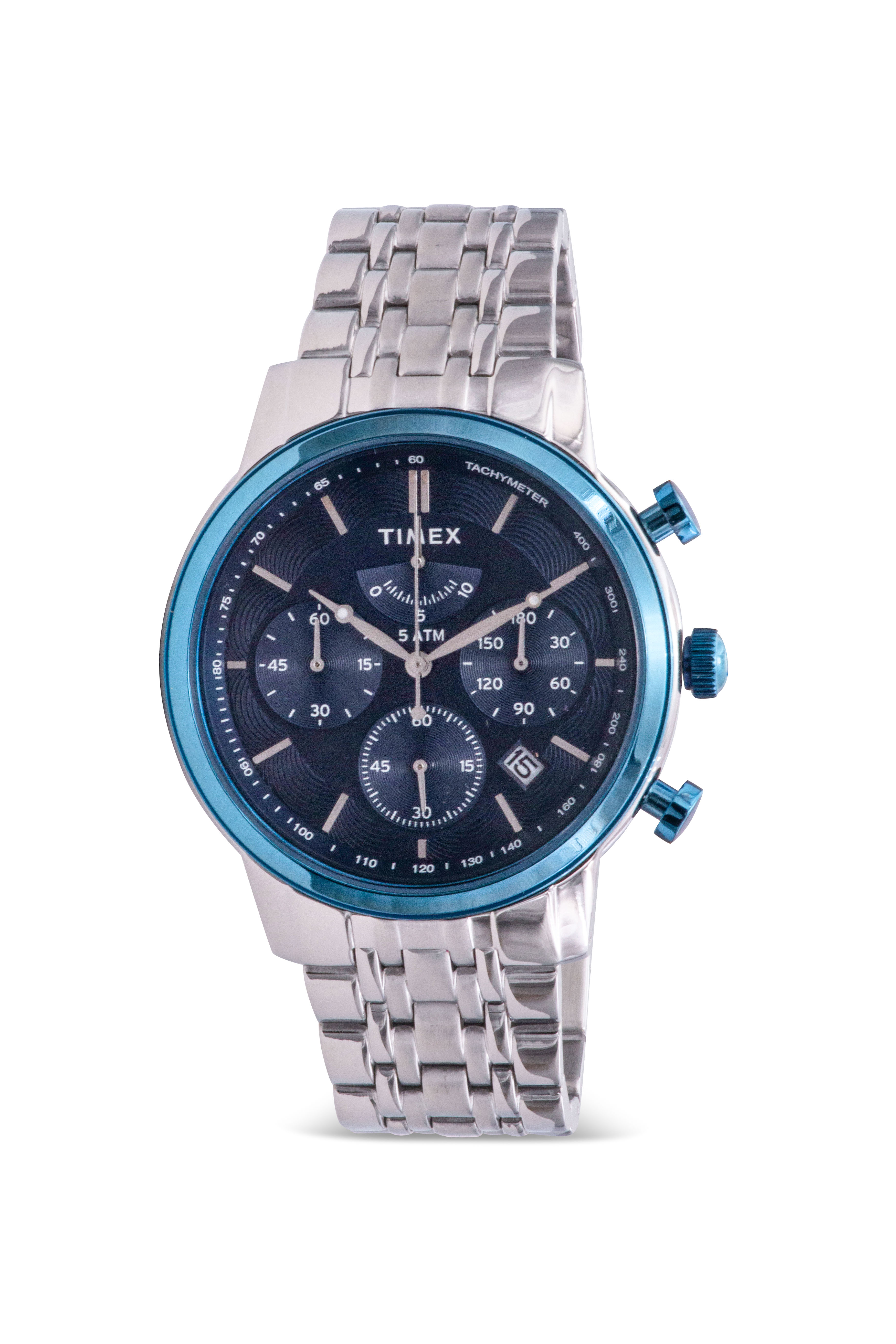 Timex Stainless Steel Chronograph Mens Watch TW2T23500