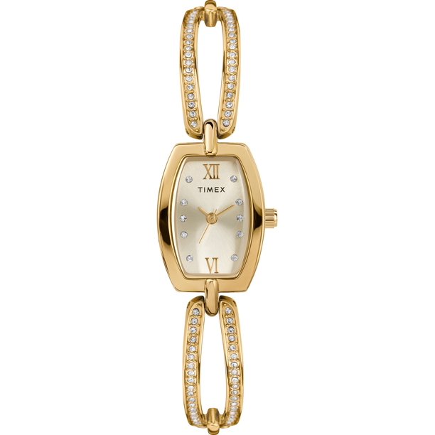 Timex Gold-Tone Bangle Ladies Watch TW2T58300