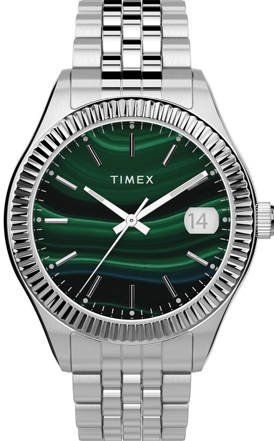 Timex Waterbury SST Green/Silver Ladies Watch TW2T87200