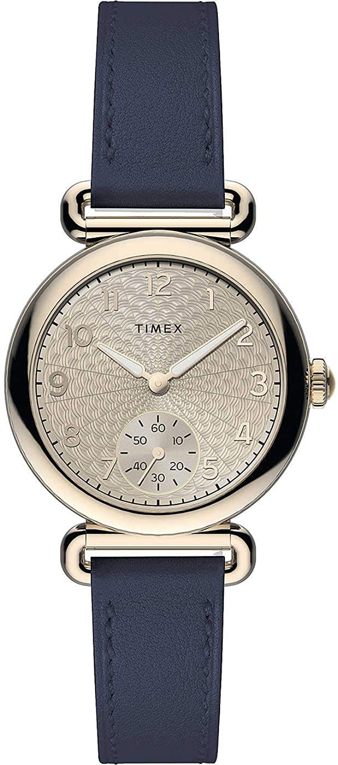 Timex Model 23 Rose Gold-Tone Leather Ladies Watch TW2T88200