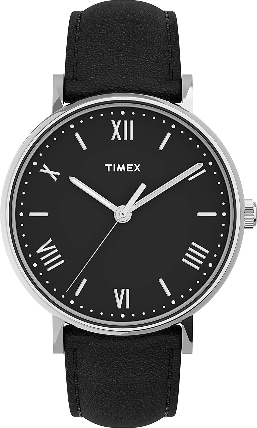 Timex Mens Southview Black Leather Mens Watch TW2V05000