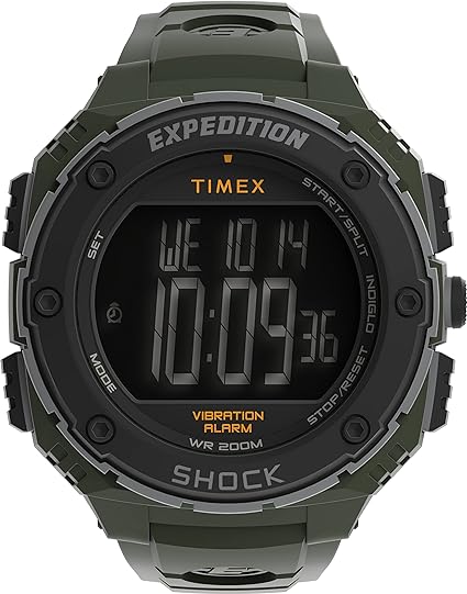 Timex Expedition Shock XL Vibrating Alarm Mens Watch TW4B24100