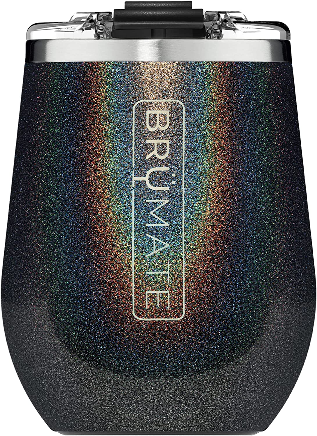 Brumate Uncorkd XL 14oz Wine Tumbler - Glitter Charcoal