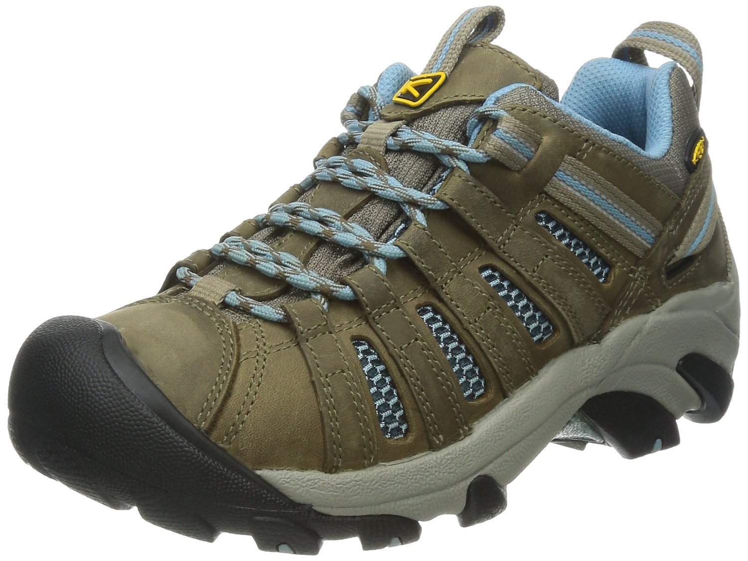 KEEN Womens Voyageur Hiking Shoe - Brindle/Alaskan Blue - 7